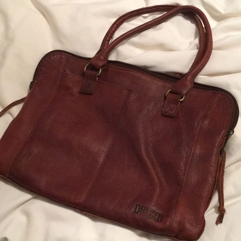 Duluth Trading Company Lifetime Leather Portfolio Bag